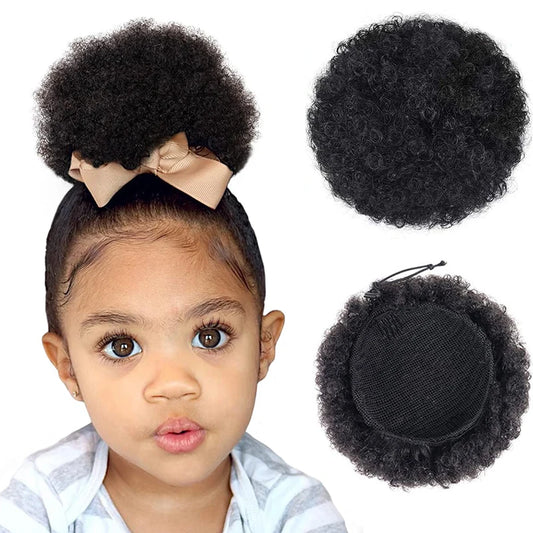 Natural Black Hair Puff