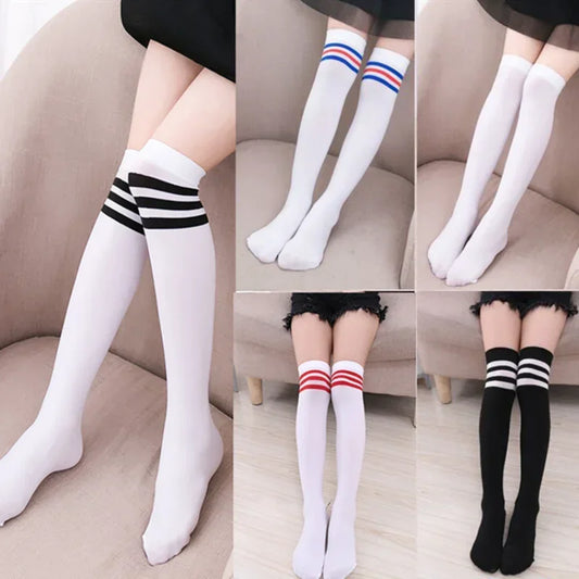 Sporty Stripe Knee High Socks