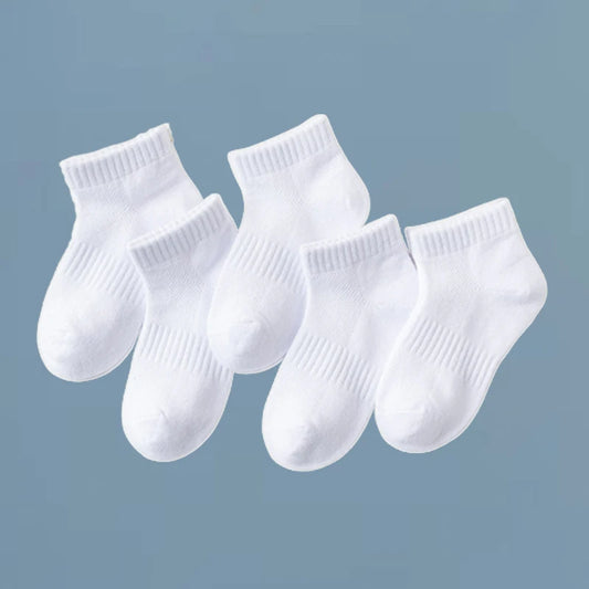 White Mesh Cotton Socks