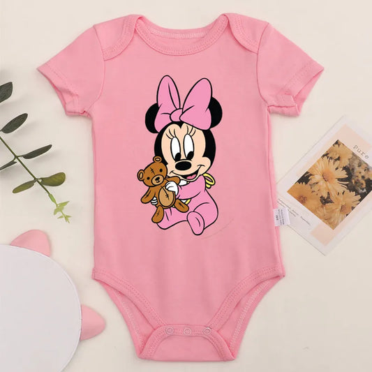 Pink Minnie Mouse Onesie