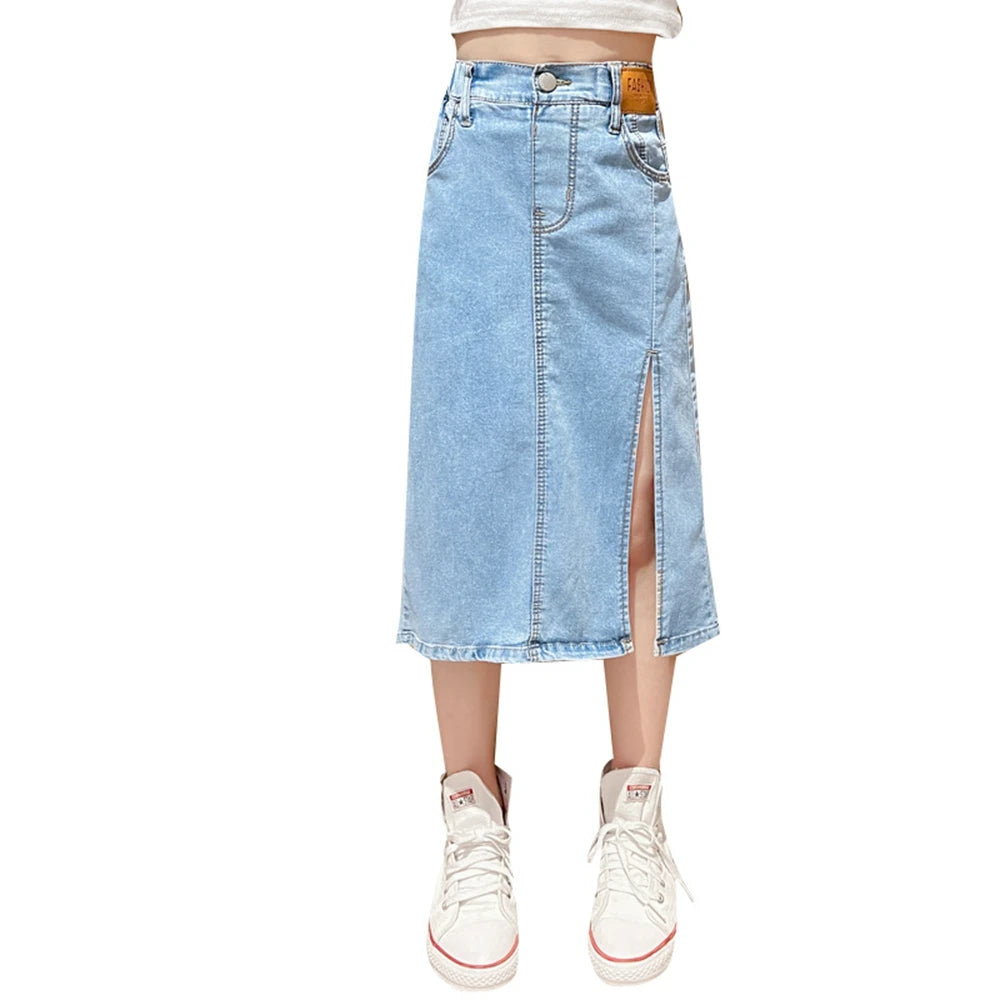 Ankle Length Jean Skirt